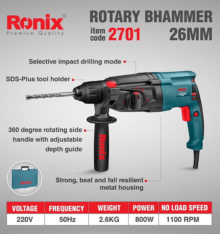 Ronix Tool Wholesale best rotary hammer drill factory for concrete-1