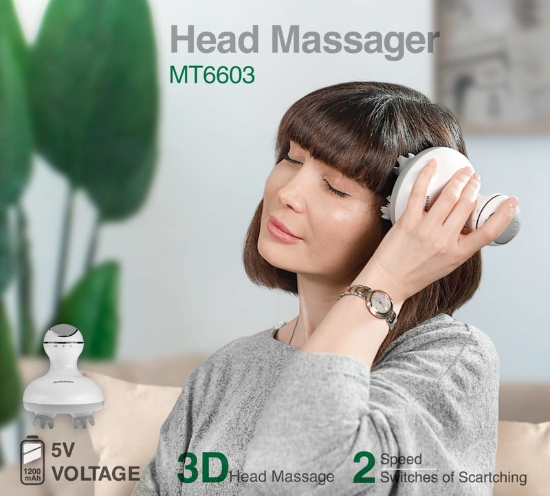 Waterproof Portable Self Head Massage Tools MT6603