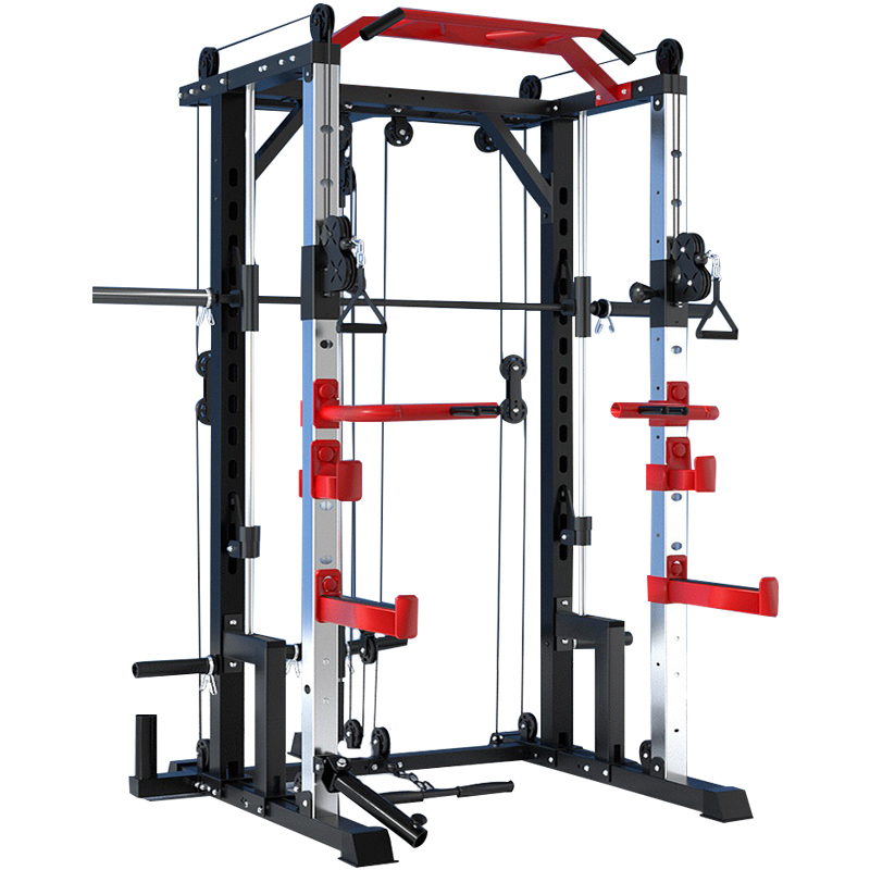 Ronix ST6804 Multi-function Trainer Commercial Bodybuilding Home Gym Fitness Equipment Power Rack Stan Smith Machine