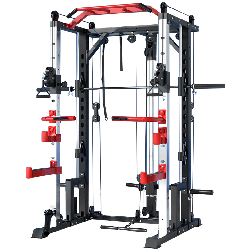 Ronix ST6804 Multi-function Trainer Commercial Bodybuilding Home Gym Fitness Equipment Power Rack Stan Smith Machine