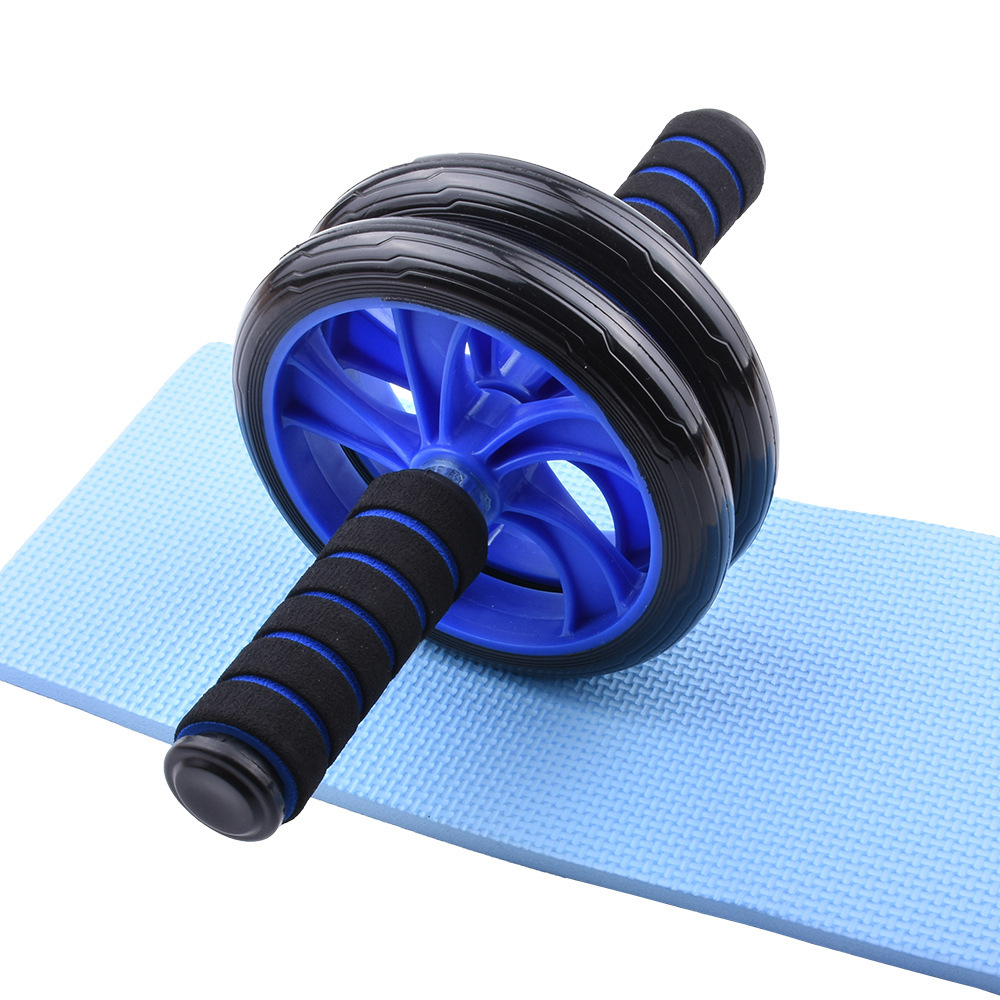Ronix ST1454 Ab Wheel with Ergonomic Grip And Push Up Bars Gym Exercise Cardio Training Abdominal Rollers Set