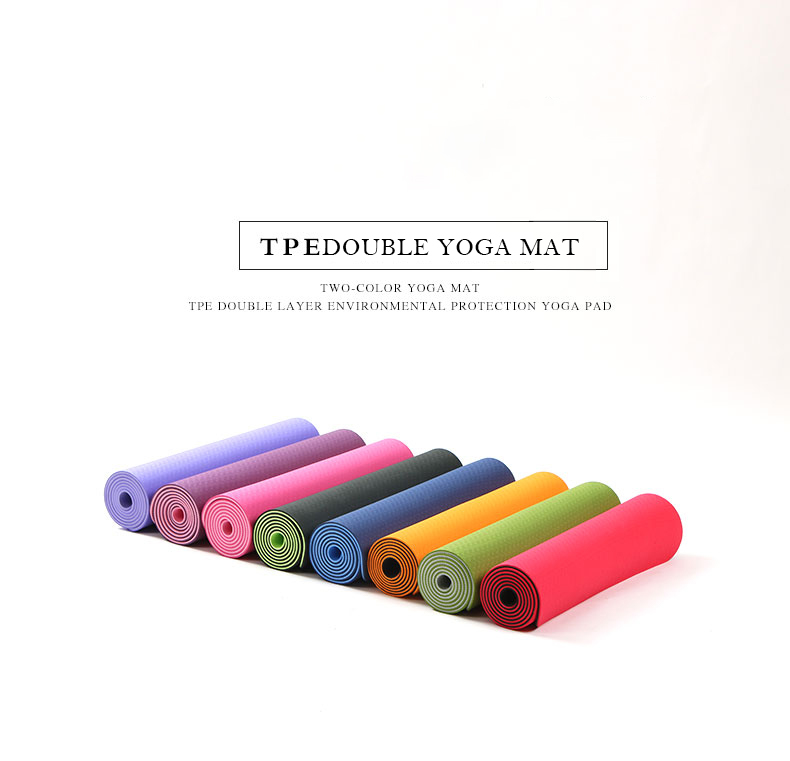Sports Tools Yoga Mat Eco Friendly Pilates TPE Anti-slip YG5211