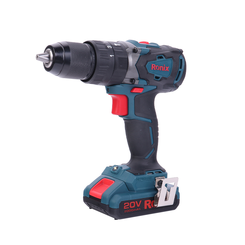 Ronix Model 8905K 20V 13mm New Arrival Power Tools Cordless Brushless Driver Drill